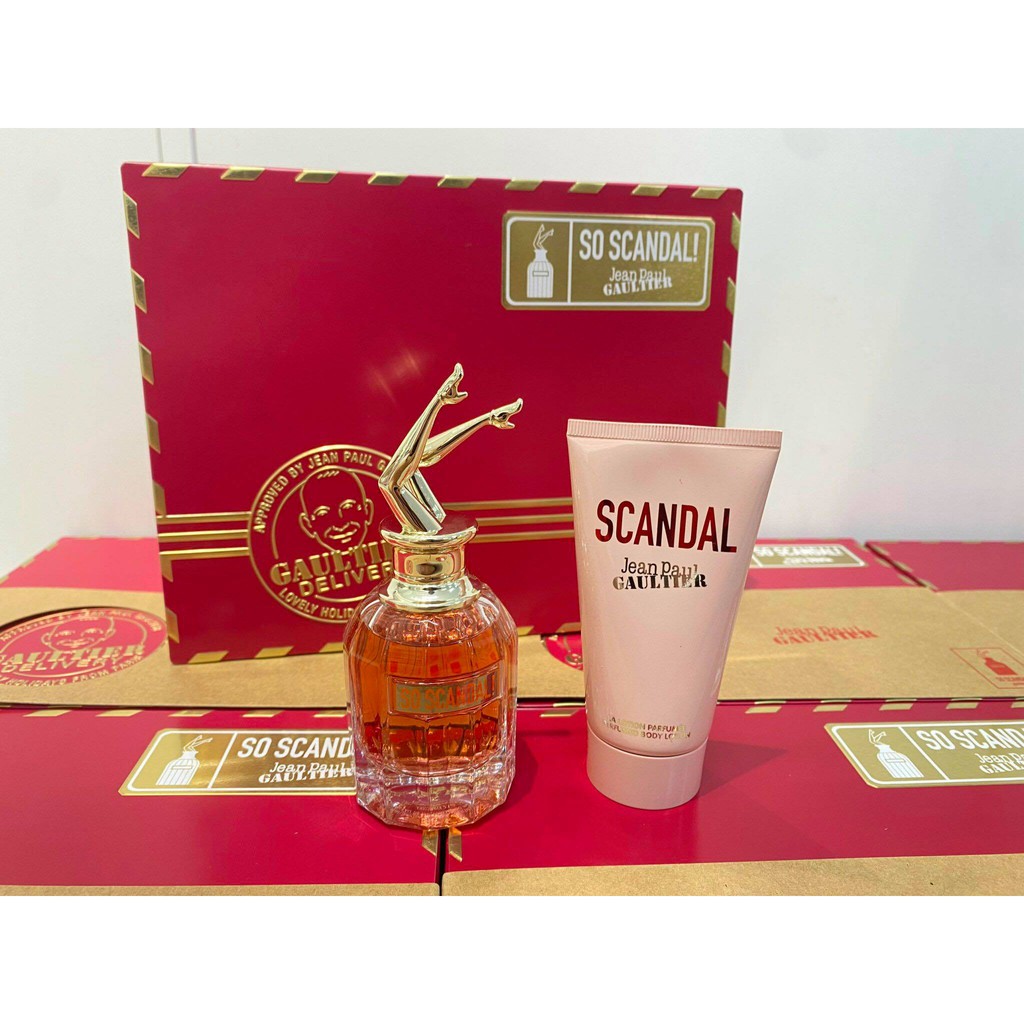 Set nước hoa nữ Jean Paultier So Scandal EDP 50ml + lotion