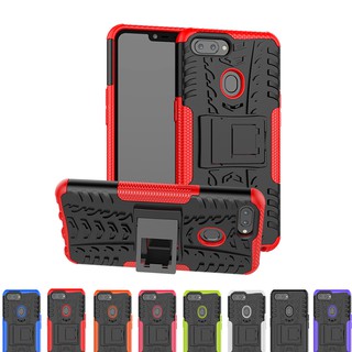 Ốp điện thoại kiểu giáp có chân đỡ họa tiết vỏ bánh xe cho OPPO Realme 2