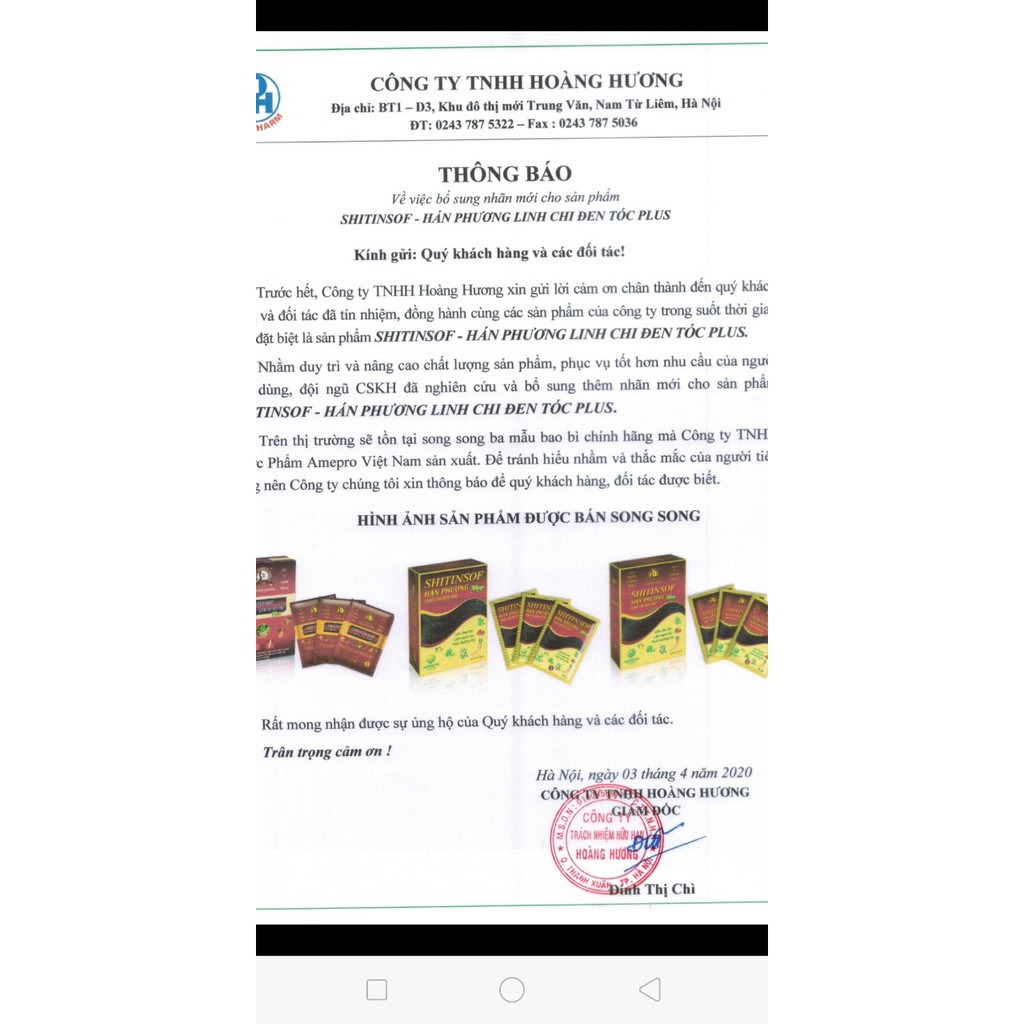 Dầu gội đen tóc SHITINSOF - Hán Phương linh chi | BigBuy360 - bigbuy360.vn