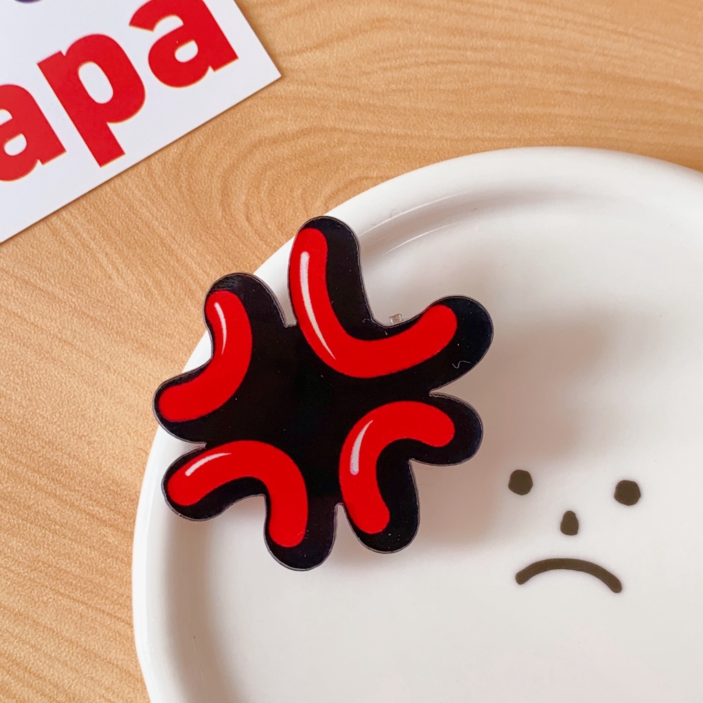 Kẹp Tóc Hình Giọt Nước Giận Dữ Phong Cách Hàn Quốc