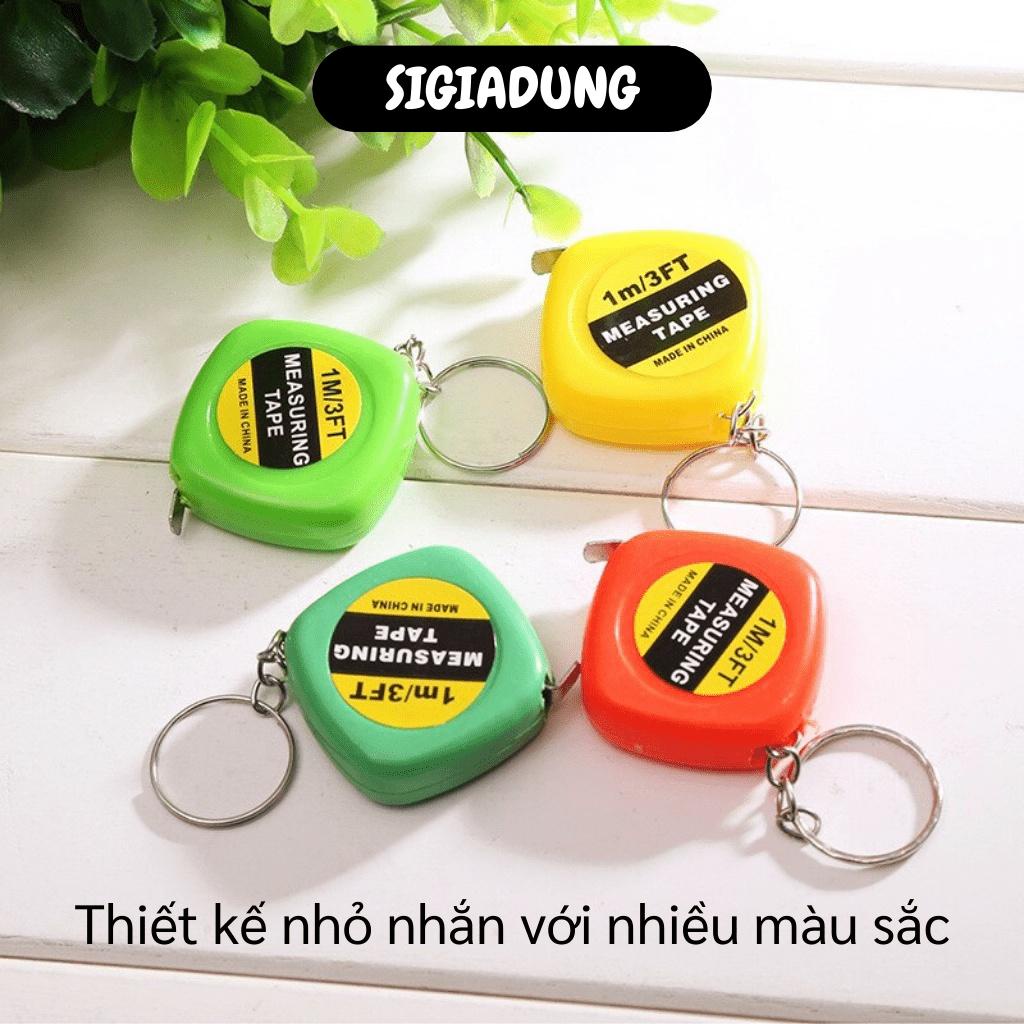 [SGD] Thước Cuộn - Móc Khóa Kiêm Thước Dây Dài 1m Nhỏ Gọn, Đáng Yêu Nhiều Màu Sắc 5158