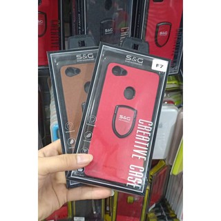 Ốp lưng cho oppo f7 hãng s&g da cao cấp