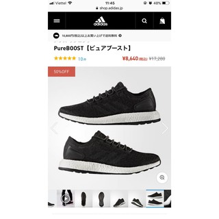 Giày ADIDAS Pureboost cho Nam và Nữ mã BA8899- Trả bill, full box