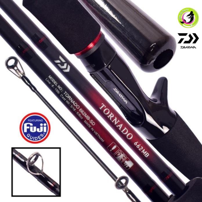 Daiwa  DAIWA TORNADO |  Cần lure chính hãng Daiwa  | Khoen Fuji O-Ring, đầu bu chống xoắn