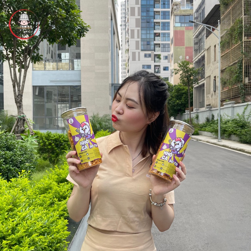 Khô gà bơ tỏi xé cay 300g loại ngon đồ ăn vặt gà khô chuẩn vị rẻ TOFUDA KGBT300 | BigBuy360 - bigbuy360.vn