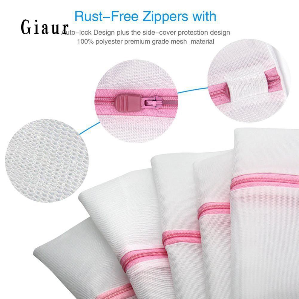 Set 7 túi lưới dùng giặt đồ lót có thể tái sử dụng tiện lợi