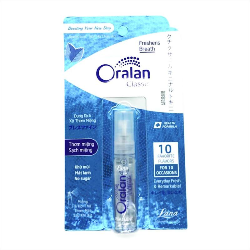 DUNG DỊCH XỊT THƠM MIỆNG ORALAN CHAI 8ML