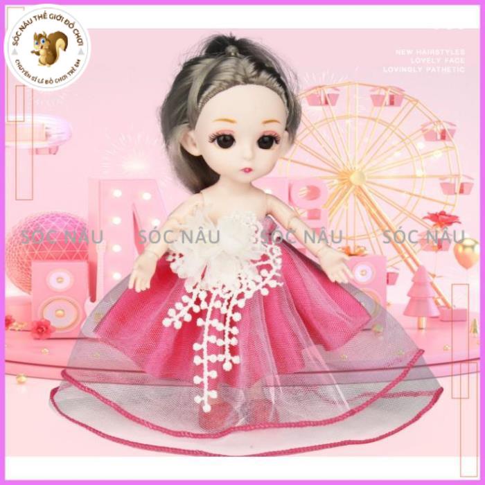 Đồ chơi Búp bê babie cao 18 cm bộ sưu tập búp bê vô cùng dễ thương cho các bé gái Sóc nâu thế giới đồ chơi