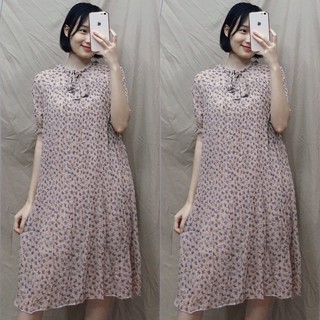 Váy bầu maxi thời trang phom rộng