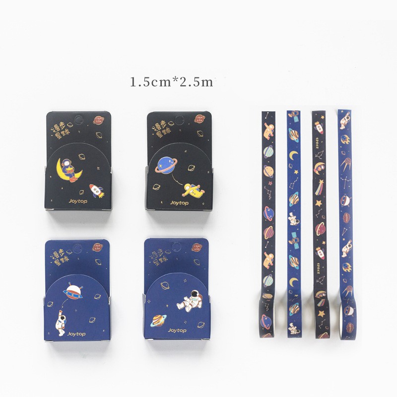 Băng dính trang trí Washi Tape galaxy cartoon