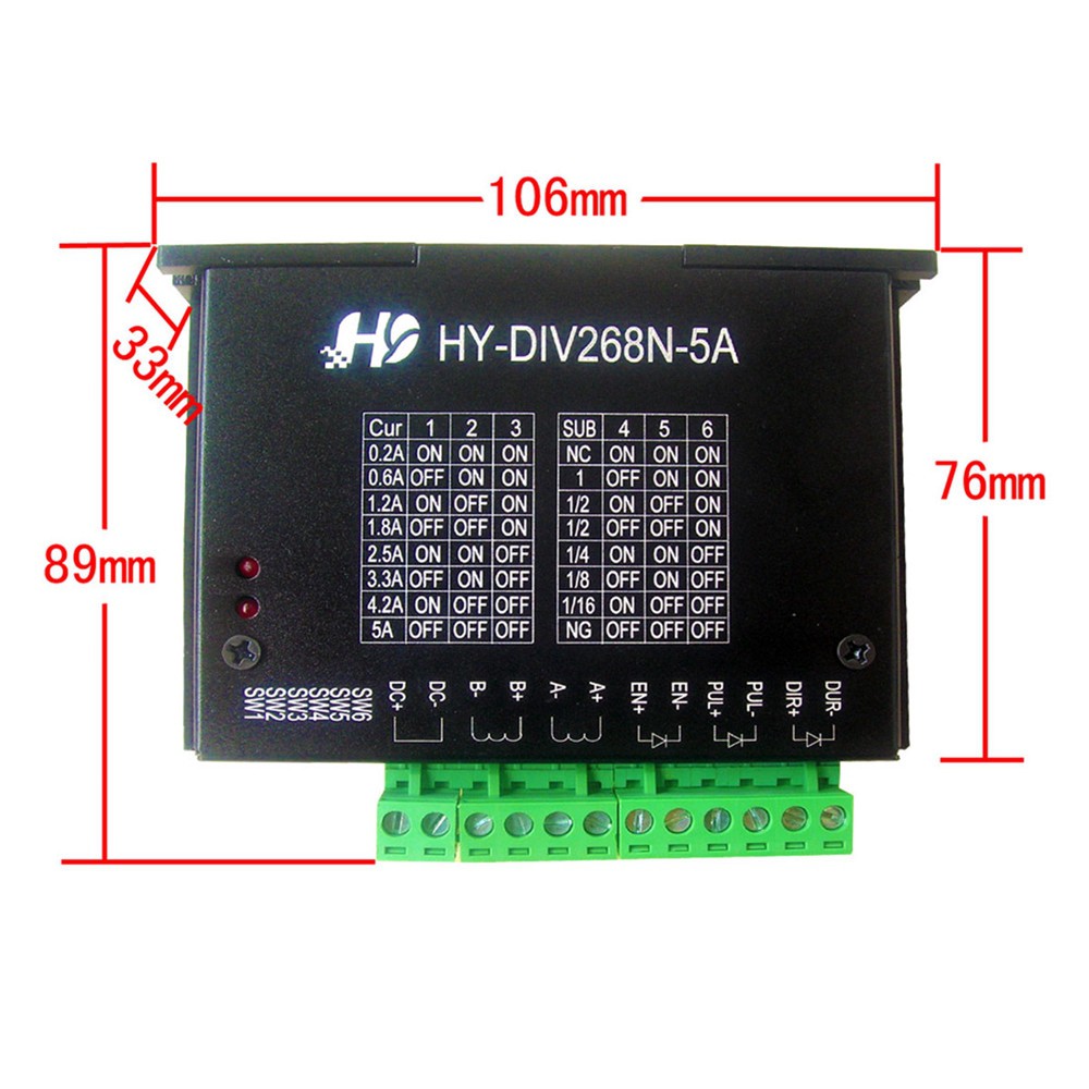 【RC Kuduer】TB6600 0.2-5A CNC Engraving Machine Stepper Motor Driver