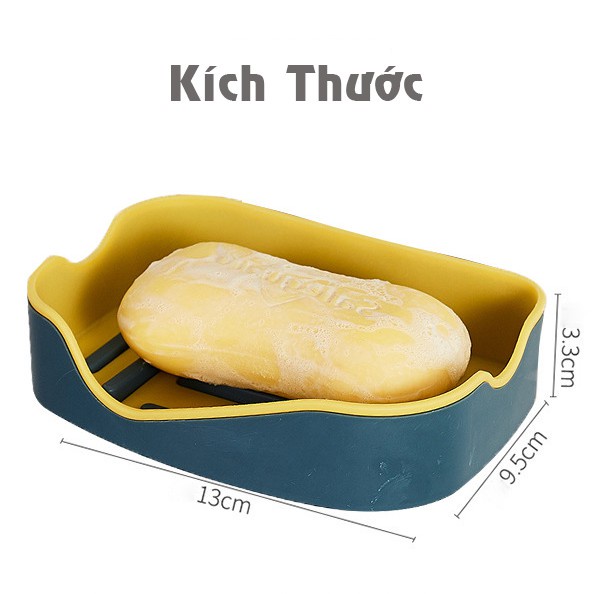 (Mẫu mới) Khay Đựng Xà Bông 2 Lớp Dán Tường Có Dãnh Thoát Nước 88293 Shop Kho Tổng Vp88