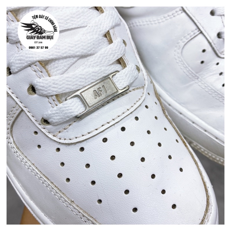 Tag sắt màu bạc giày Air force one