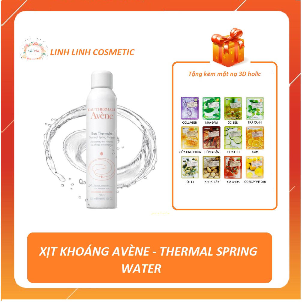 [Tặng kèm mặt nạ] 300ml - Xịt khoáng Avene Thermal Spring Water Spray