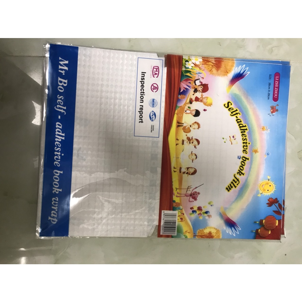 Bọc sách vở Dcan trong suốt  Tặng nhãn vở