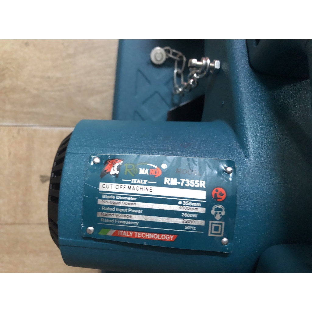 Máy cắt sắt máy cắt bàn Romano ... RM-355R 2600W...Máy chính hãng tặng lưỡi 355...