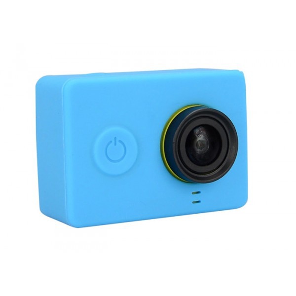 Vỏ Bao chống shock Silicone + nắp đậy lens Bảo vệ camera Xiaomi Yi và các camera cùng kích cỡ