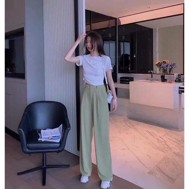 Quần culottes suông dáng dài đủ màu(có ảnh thật) | BigBuy360 - bigbuy360.vn