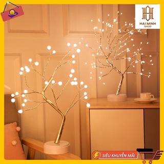 Đèn Led Cây Mai Dây Đồng Dùng Pin Hoặc USB Cho Phòng Ngủ, Trang Trí Nội Thất