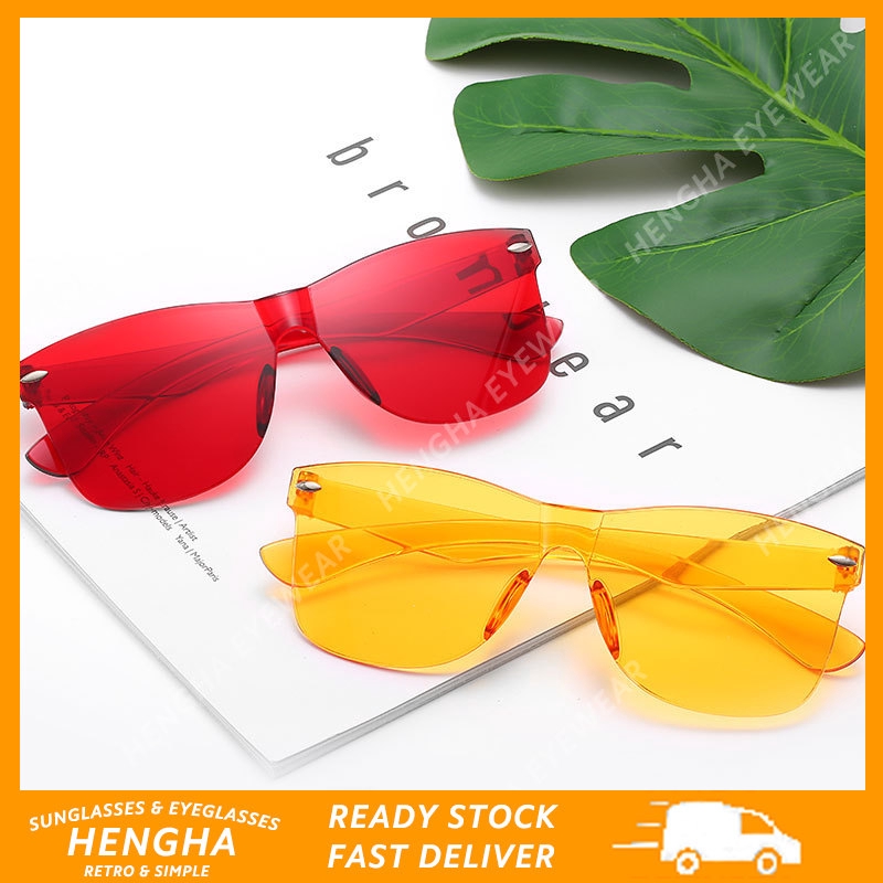 Kính mắt cỡ lớn màu kẹo ngọt thời trang Hàn Quốc