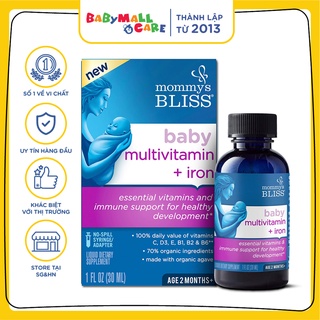 Vitamin tổng hợp chứa Sắt hữu cơ Mommy's Bliss dành cho bé từ 2 tháng tuổi