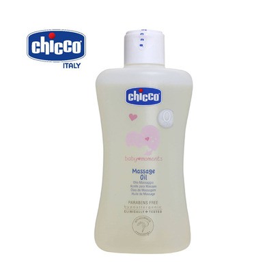 Dầu massage chiết xuất cám gạo Chicco Ý 200ml