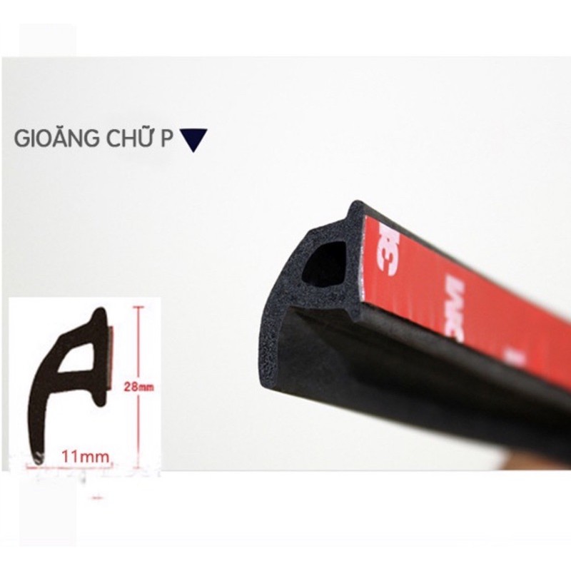 [ ⚡Free Ship 50k⚡] Gioăng cao su chữ P chống bụi chống ồn cho xe hơi