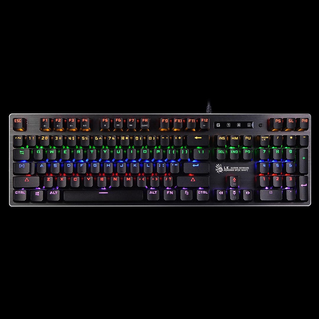 Bàn phím cơ BLACK SWITCH Gaming A4Tech Bloody B760 Full Light Strike - KMP Store