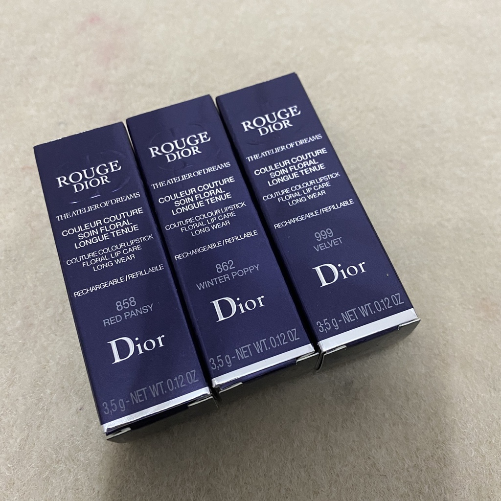 Son môi Dior 2021 vỏ nhôm phiên bản giáng sinh 858 68 962 99 chất lượng cao