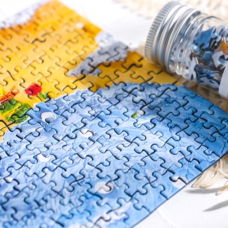 Bộ Tranh Ghép Hình Mini 144 Mảnh Hoàng Tử Bé Và Asthetic Dạng Ống - Jigsaw Puzzles Mini 144pcs