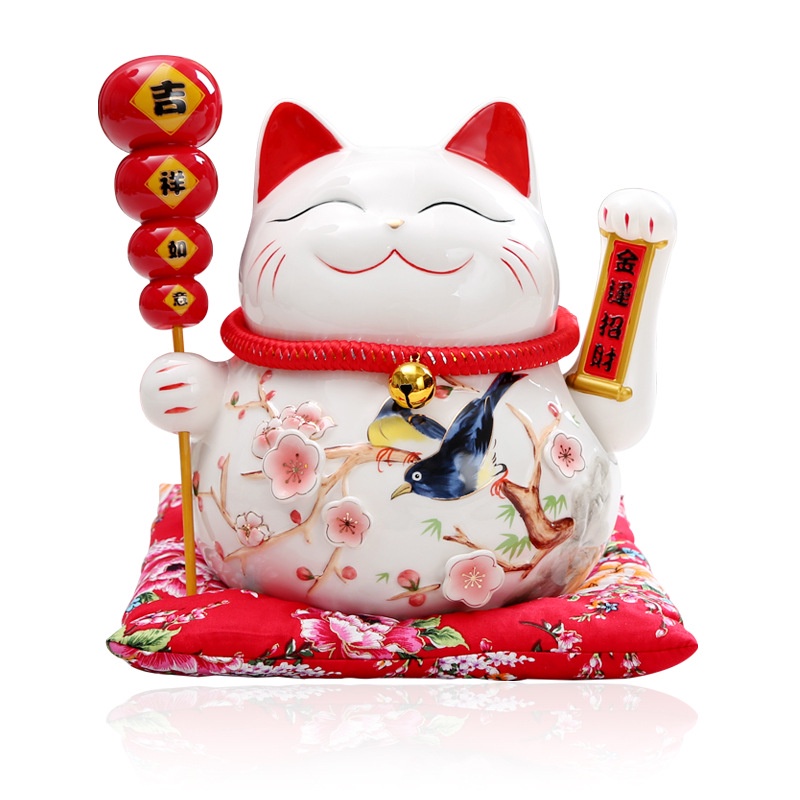 Mèo thần tài, mèo may mắn maneki neko size 25cm