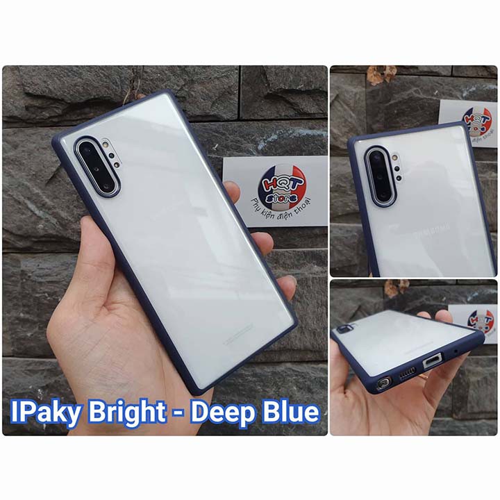 Ốp lưng trong suốt viền mỏng IPaky Bright cho Note 10 Plus / Note 10