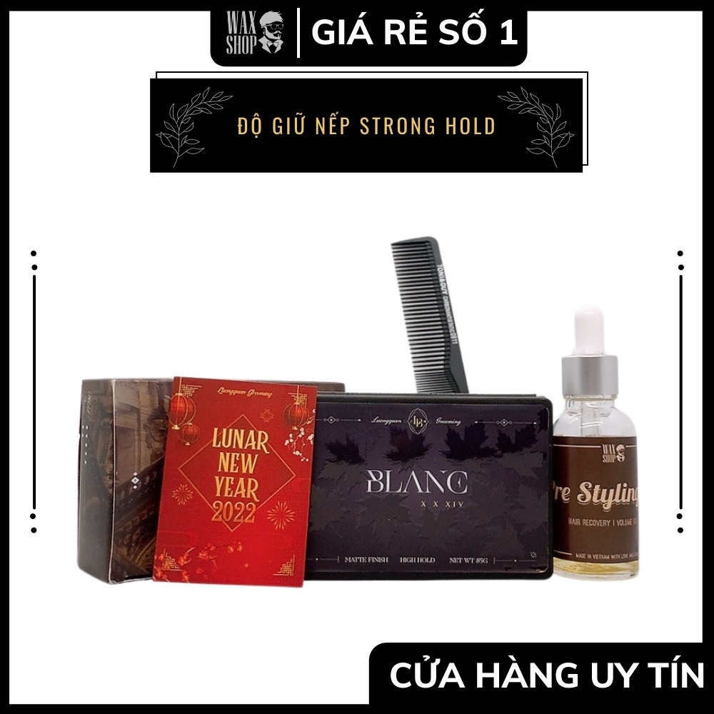Sáp Vuốt Tóc Blanc Lương Quân ⚡Bao Test + Quà 149K⚡ Phiên Bản 2022, 85G, Giữ Nếp Đến 24h, Phù Hợp Thị Trường Việt Nam