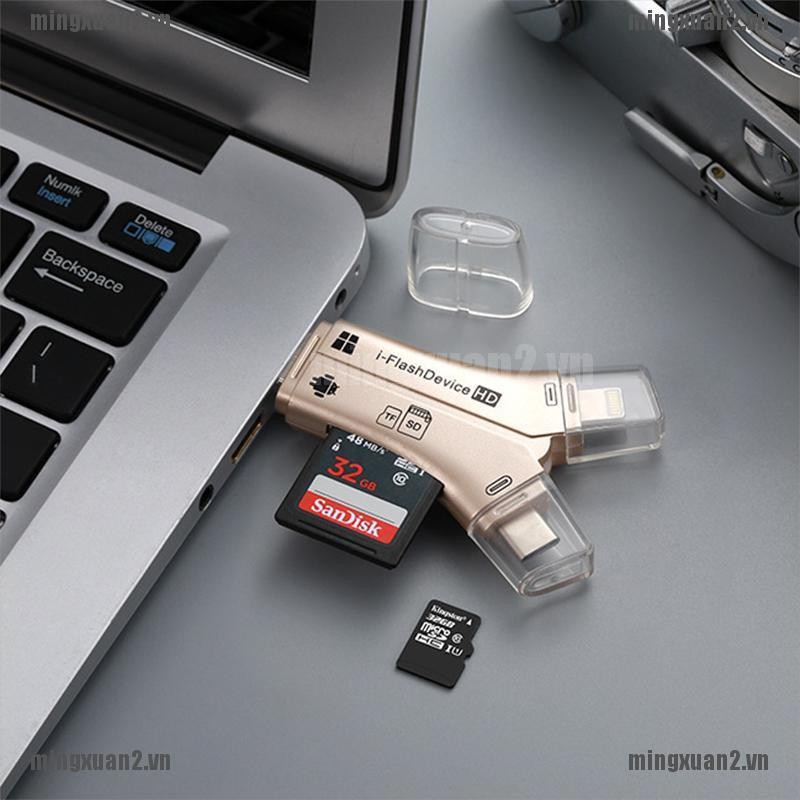 Đầu Đọc Thẻ Nhớ Micro Sd Ming 4 Trong 1