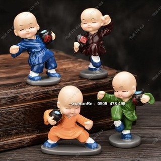 Bộ Tượng Các Chú Tiểu Mua Võ - Võ Say Túy Quyền - 6834