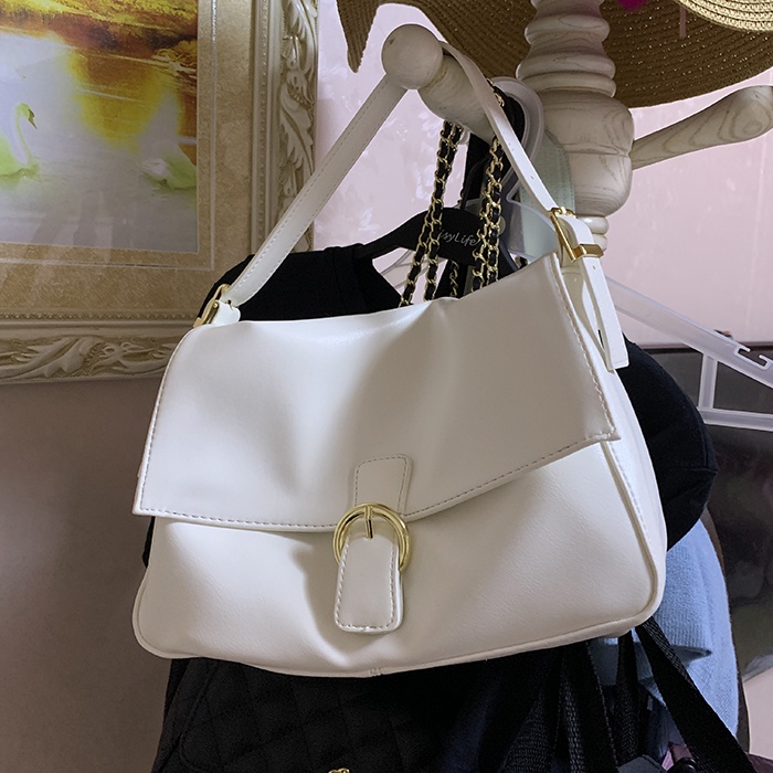 Túi đeo vai đeo chéo IELGY đựng điện thoại di động sức chứa lớn màu đen/ màu trắng phong cách Âu Mỹ cho nữ