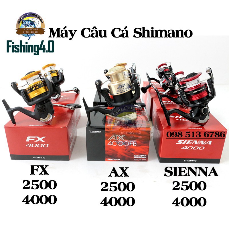 Máy câu Cá Shimano FX 2019 AX SIENNA 2500 4000