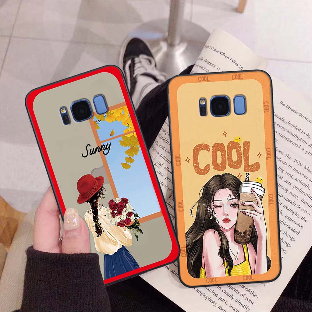 Ốp Samsung S8 / S8 Plus / S8+ in hình cô gái chàng trai cute cá tính phong cách trẻ trung