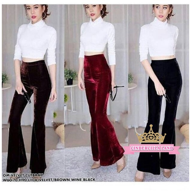 Cindercilla Áo thun / Quần áo thun / quần áo lót nhung phong cách Hàn Quốc cho nữ