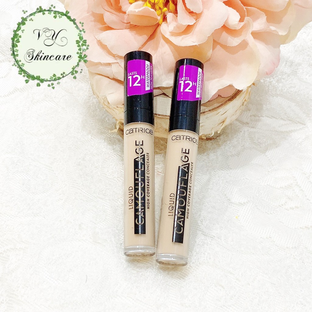 [CHÍNH HÃNG] KEM CHE KHUYẾT ĐIỂM CATRICE LIQUID CAMOUFLAGE HIGH COVERAGE CONCEALER LASTS 12H