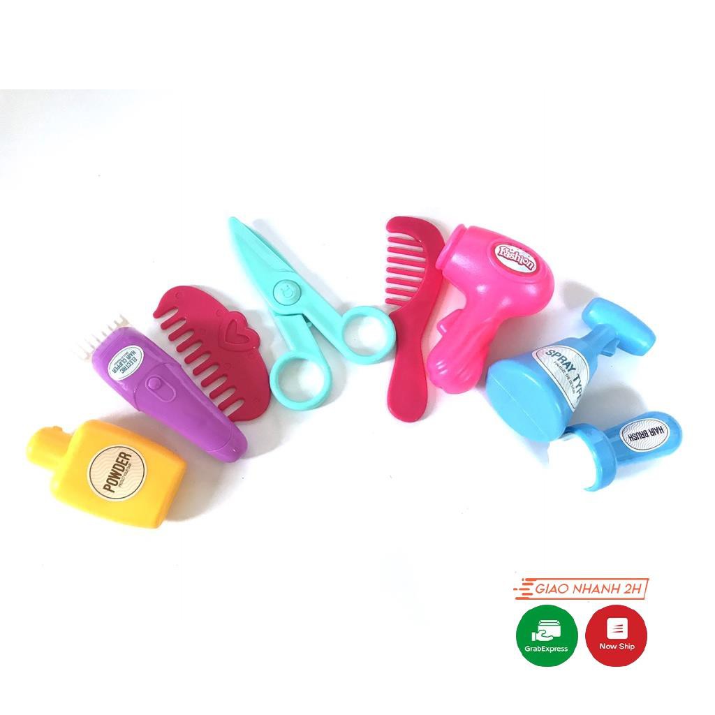 Đồ chơi hướng nghiệp tạo mẫu, cắt tóc, nhà thiết kế stylelist, thỏa thích đam mê gồm nhiều chi tiết