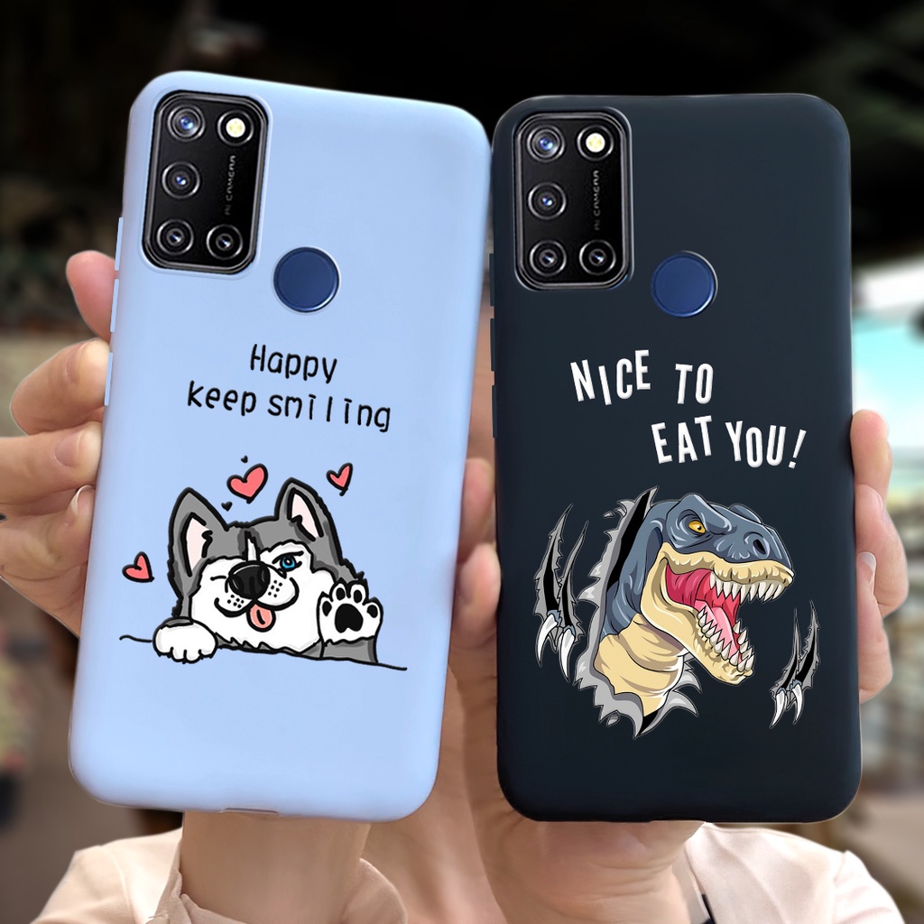 Ốp điện thoại tpu dẻo họa tiết hoạt hình dễ thương cho realme 7i / realme c17 rmx2103 rmx2101 realme7i realmec17
