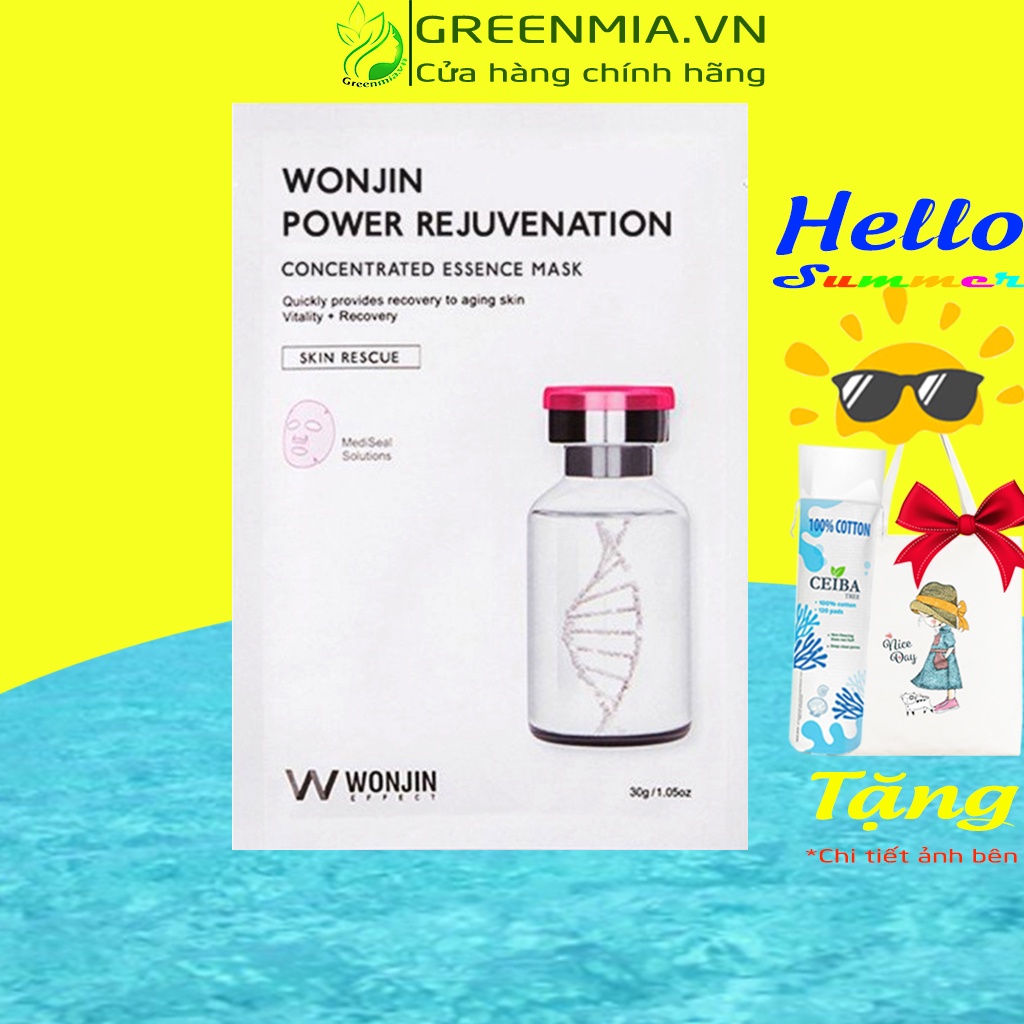 Mặt Nạ Wonjin Hàn Quốc Effect Power Rejuvenation [MIẾNG LẺ] Concentrated Essence Mask 30ml Trẻ Hóa Nâng Cơ Tái Tạo Da