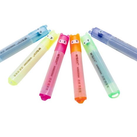 Fluorescent Pen Cute Ninja 6-Color Suit Marking Pen Fluorescent Pen