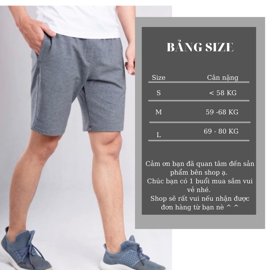 Quần đùi thun,Quần short thun nam Thiên Ân vải thun coton co dãn 4 chiều, thoáng mát co giãn thoải mái QD-101 | BigBuy360 - bigbuy360.vn