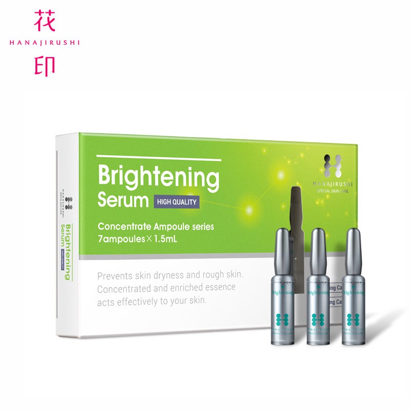 Set 7 serum HANAJIRUSHI giữ ẩm chống lão hóa làm mờ nếp nhăn và trắng da 1,5ml/lọ