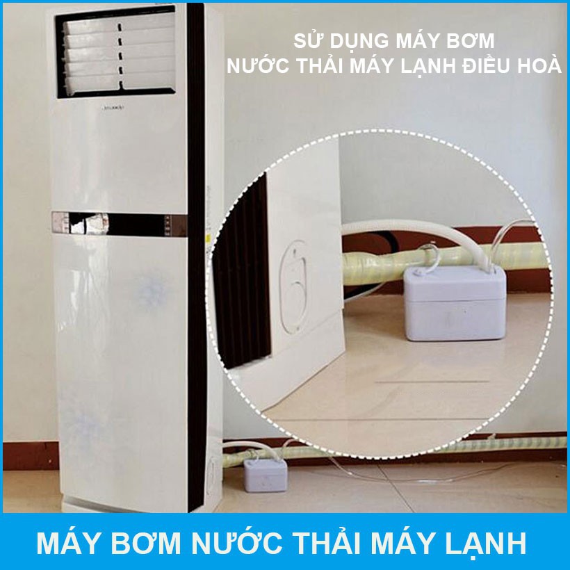 Máy bơm nước máy lạnh 3 mét Kingpump - Bơm hút thoát nước cho máy lạnh, đẩy cao 3 mét. BH 3 tháng toàn quốc