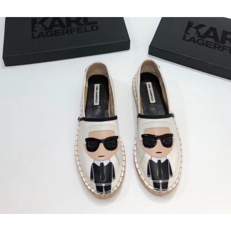 Giày lười đế cối Karl lagerfeld