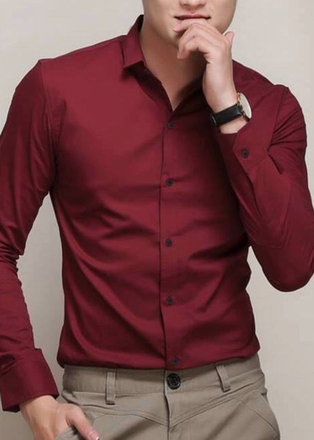 ÁoSơ Mi Dài Tay Nam Vải Lụa Cao Cấp - Chống Nhăn - Form Slimfit Cực Đẹp | BigBuy360 - bigbuy360.vn