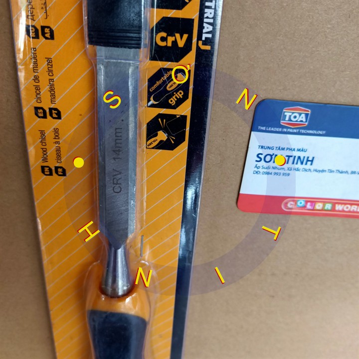 Đục gỗ cầm tay chuẩn công nghiệp TOLSEN mũi dẹt, chạm khắc, tạo rãnh, gọt gỗ